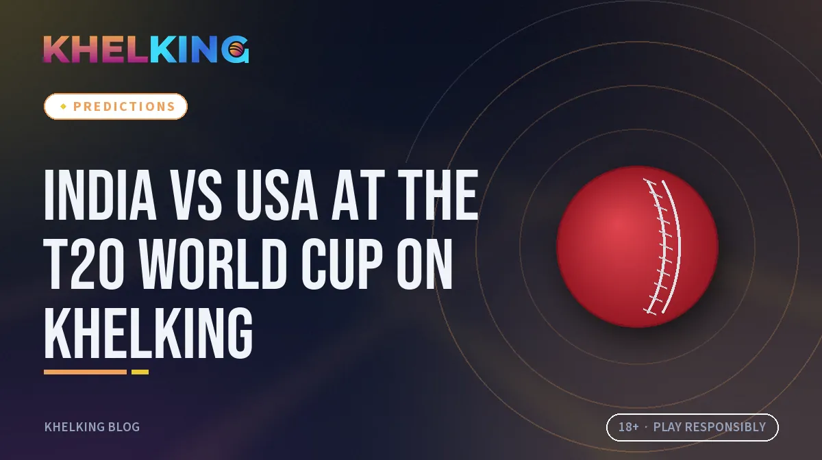 India vs USA at the T20 World Cup on KhelKing