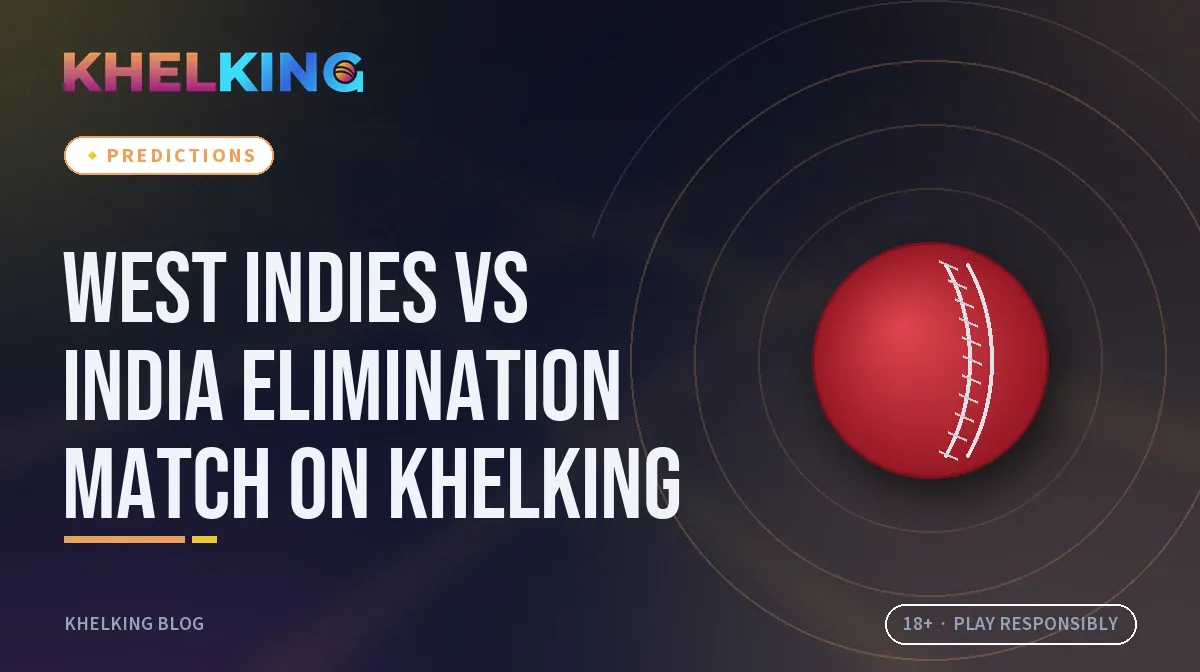 West Indies vs India elimination match on KhelKing